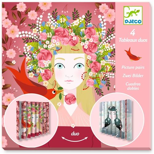 Djeco Petits Cadeaux - Tableaux duos - Princesses - 4 pcs