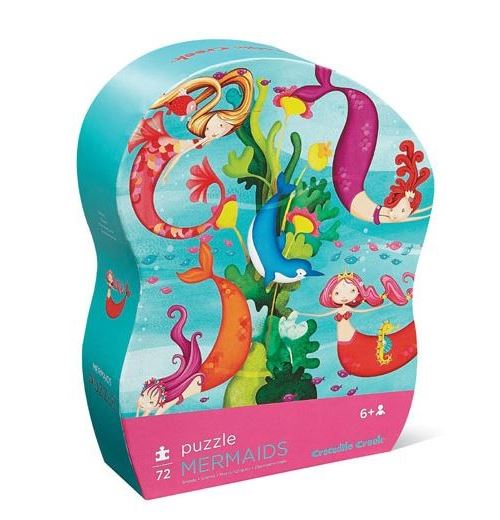 Crocodile Creek Junior Shaped Box Puzzle Zeemeerminnen (72 st.)