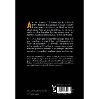 Lettres du pays de Narnia