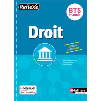 Droit Bts 1ere Annee Pochette Reflexe Livre Lilence Eleve 2017 Pochette I Manuel Avec Livre Et Licence Eleve Edition 2017 Livre Cd Rom Marie Helene Bonifassi Laurence Garnier Patrick Mercati Achat Livre Fnac