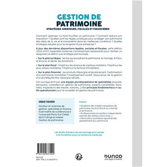 Gestion de patrimoine - 2022-2023