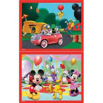 Puzzle 2x25 Pieces L Anniversaire De Mickey Sur La Route Mb Puzzles Autre Puzzle Fnac Ch