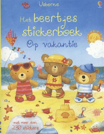 Beertjes stickerboek op vakantie