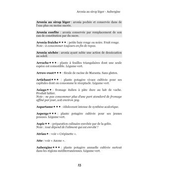Dictionnaire alimentaire du diabète