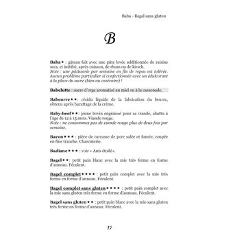 Dictionnaire alimentaire du diabète