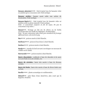 Dictionnaire alimentaire du diabète