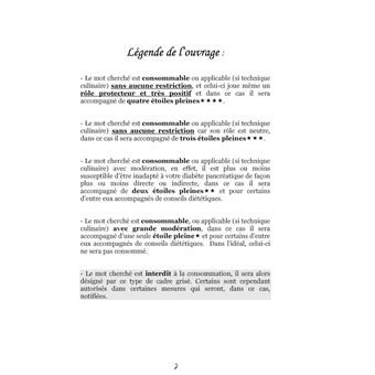 Dictionnaire alimentaire du diabète
