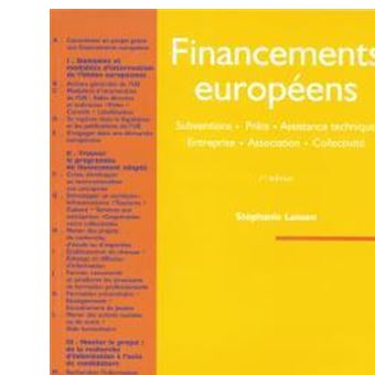 Financements europeens subvention pret assistance technique