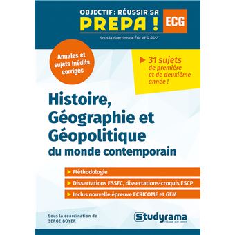Annales Histoire, Géographie et Géopolitique du monde contemporain