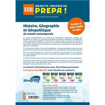 Annales Histoire, Géographie et Géopolitique du monde contemporain