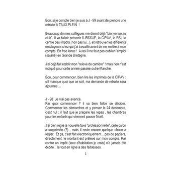 Ma retraite : Soon !