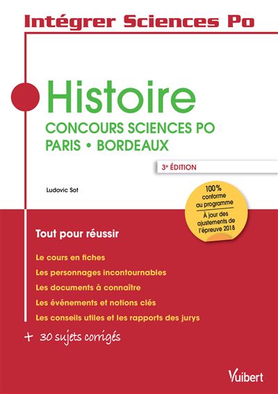 Histoire, Concours Sciences PO Paris-Bordeaux