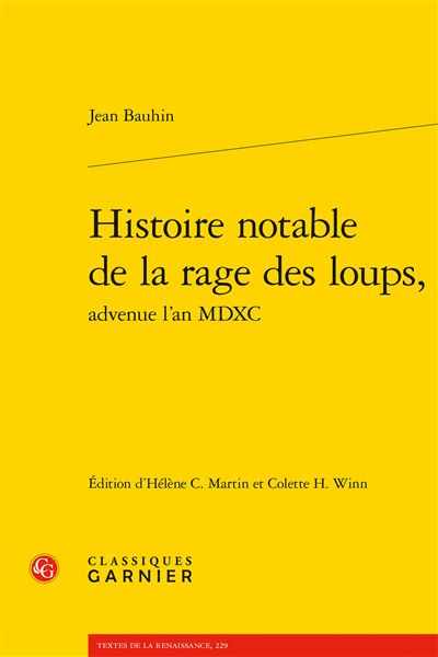 Histoire notable de la rage des loups