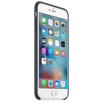 Coque Silicone Protection IPhone 6/6s Plus - Couleur Noire, Anti-choc, Mat, Neuve Emballée - Compatible Charge Sans Fil Qi