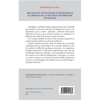 Big Data et intelligence artificielle au service de la sécurité intérieure en France