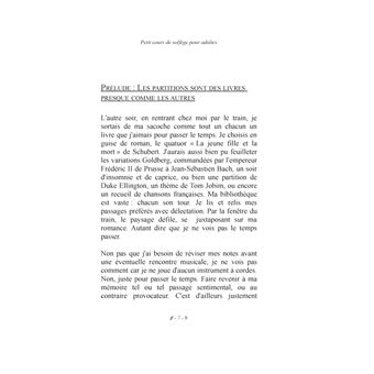 Petit cours de solfège pour adultes