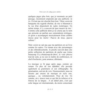 Petit cours de solfège pour adultes