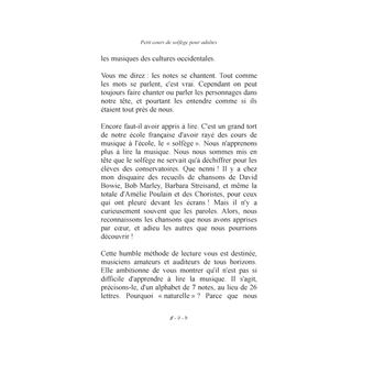 Petit cours de solfège pour adultes