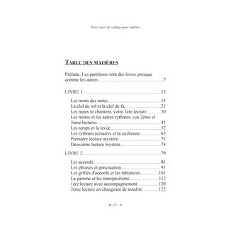 Petit cours de solfège pour adultes