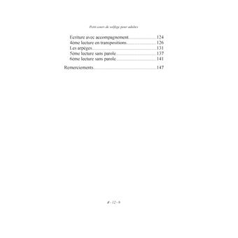 Petit cours de solfège pour adultes