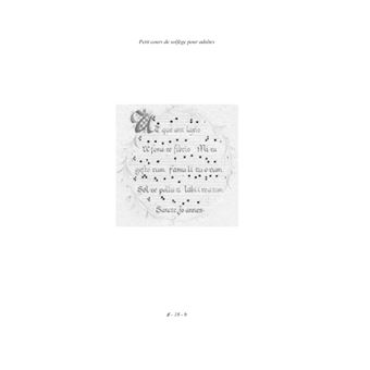 Petit cours de solfège pour adultes
