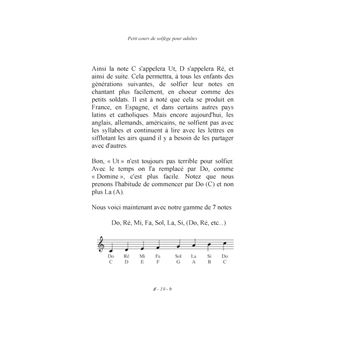 Petit cours de solfège pour adultes