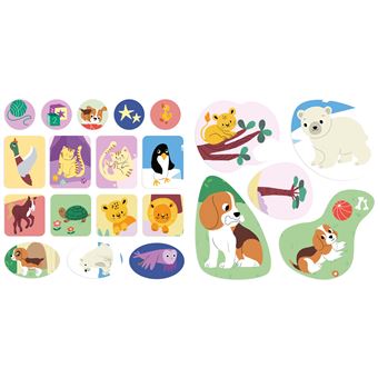 Décors et gommettes - bébés animaux
