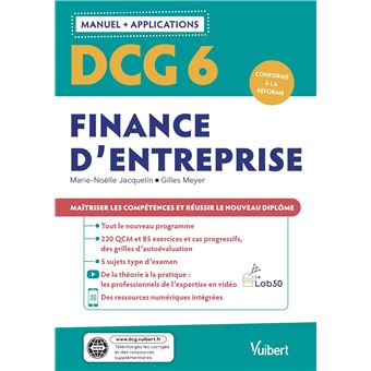 DCG 6 - Finance d'entreprise : Manuel et Applications