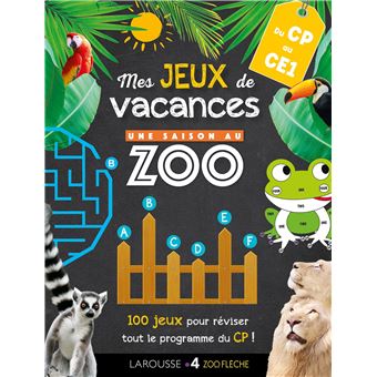 Jeux de vacances Une SAISON AU ZOO - CP pour réviser en s'amusant