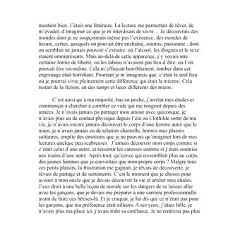 X. se raconte
