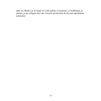 X. se raconte