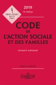 Code de l'action sociale et des familles 2019, annoté & commenté - 15e ed.