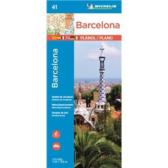 carte michelin barcelone Plan Barcelone Michelin Plan avec répertoire 1/12000   broché 