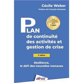 Plan de continuité des activités et gestion de crise
