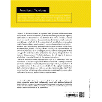 Data science pour l’agriculture et l’environnement - Méthodes et applications avec R et Python