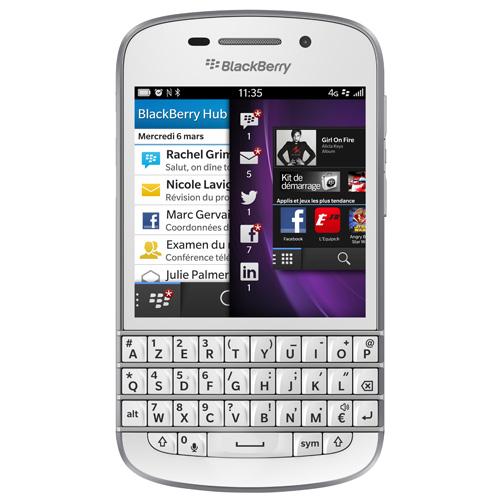 BlackBerry Q10 - 4G smartphone BlackBerry - RAM 2 Go / 16 Go - microSD slot - écran OEL - 3.1\
