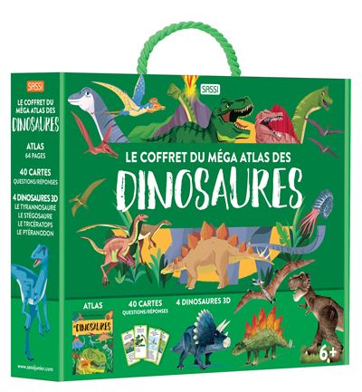 Le coffret du méga atlas des dinosaures - Mattia Cerato - Boîte ou accessoire
