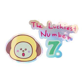 Set de 2 Stickers BT21 The Journey Vinyle Chimmy