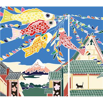 L'art à la manière d'Hokusai - Peinture aquarelle - boîte avec accessoires