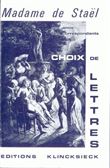 Mme de Staël, ses amis, ses correspondants