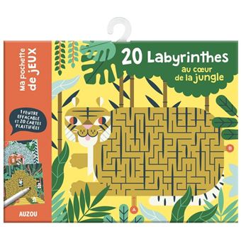 Ma pochette de jeux - 20 labyrinthes au coeur de la jungle
