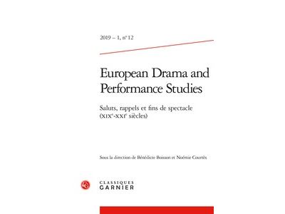 European drama and performance studies,2019-01