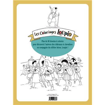 Les coloriages Loupio - Chevaliers et châteaux