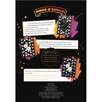 DISNEY - Les Ateliers Disney - 12 cartes à gratter Arc-en-ciel - Créatures fantastiques