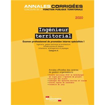 Ingénieur territorial 2020 - Ingeniérie, gestion technique et architecture