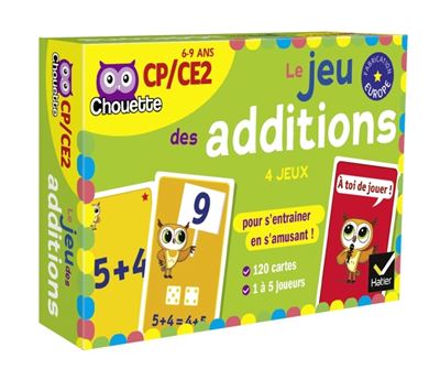 Jeu de cartes addition-soustraction