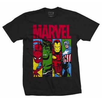 T-Shirts Manches Courtes MARVEL en Gris