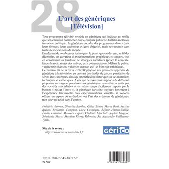 L'art des génériques