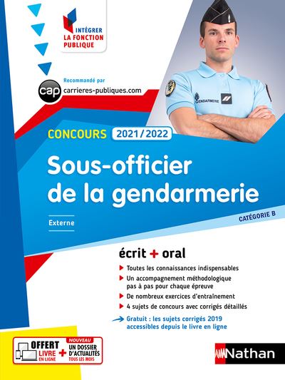 Concours Sous-officier de la gendarmerie 2018-2019, Catégorie B