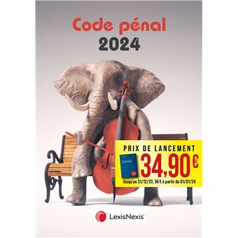 Code pénal 2024 - Jaquette Eléphant violon